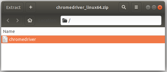 Архив Chromedriver